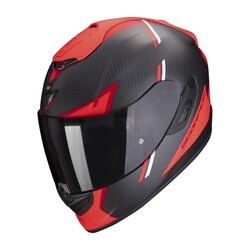 Scorpion EXO 1400 Evo Air Carbon Kendal Kapalı Motosiklet Kaskı Mat Siyah / Kırmızı - Thumbnail