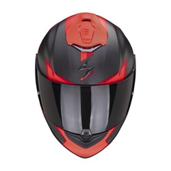 Scorpion - Scorpion EXO 1400 Evo Air Carbon Kendal Kapalı Motosiklet Kaskı Mat Siyah / Kırmızı (Thumbnail - )