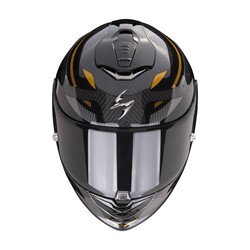 Scorpion - Scorpion EXO 1400 Evo Air Carbon Kydra Kapalı Motosiklet Kaskı Siyah / Altın (Thumbnail - )