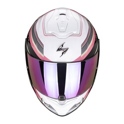 Scorpion EXO 1400 Evo Air Gaia Kapalı Motosiklet Kaskı Beyaz / Pembe - Thumbnail