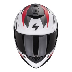 Scorpion - Scorpion EXO 1400 Evo Air Thelios Kapalı Motosiklet Kaskı Beyaz / Kırmızı (Thumbnail - )