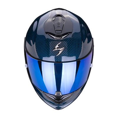 Scorpion EXO 1400 Evo Carbon Air Kapalı Motosiklet Kaskı Mavi