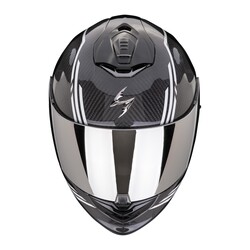 Scorpion - Scorpion EXO 1400 EVO II Air Carbon Reika Kapalı Motosiklet Kaskı Siyah / Beyaz (Thumbnail - )