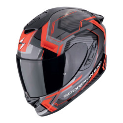 Scorpion EXO 1400 Evo II Air Linart Kapalı Motosiklet Kaskı Siyah / Kırmızı 