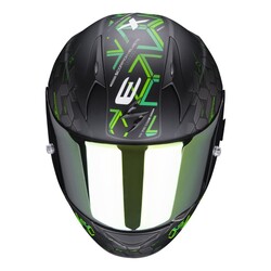 Scorpion Exo 390 Cube Kapalı Motosiklet Kaskı Siyah / Yeşil - Thumbnail