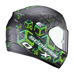 Scorpion - Scorpion Exo 390 Cube Kapalı Motosiklet Kaskı Siyah / Yeşil (Thumbnail - )