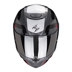 Scorpion EXO 391 Arok Kapalı Motosiklet Kaskı Gri / Kırmızı / Siyah - Thumbnail