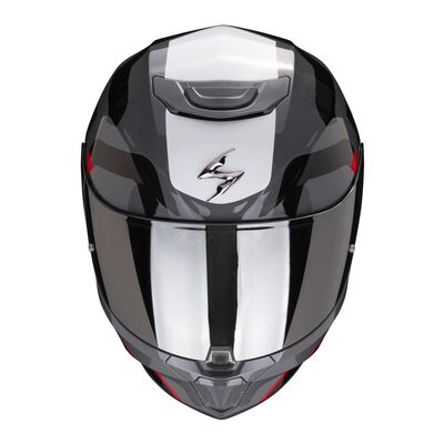 Scorpion EXO 391 Arok Kapalı Motosiklet Kaskı Gri / Kırmızı / Siyah