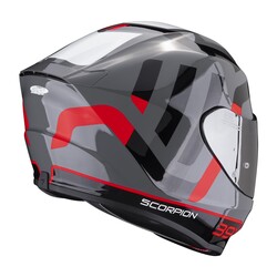 Scorpion - Scorpion EXO 391 Arok Kapalı Motosiklet Kaskı Gri / Kırmızı / Siyah (Thumbnail - )