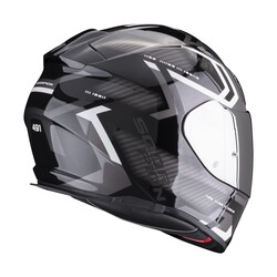 Scorpion EXO 491 Spin Kapalı Motosiklet Kaskı Siyah / Beyaz - Thumbnail
