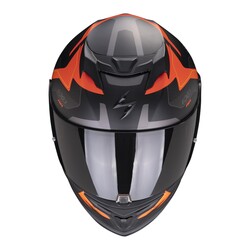 Scorpion Exo 520 Evo Air Elan Kapalı Motosiklet Kaskı Siyah / Oranj - Thumbnail