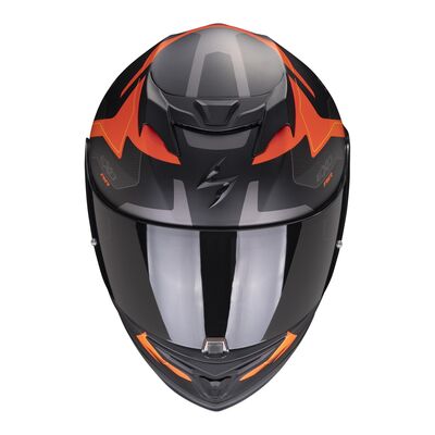 Scorpion Exo 520 Evo Air Elan Kapalı Motosiklet Kaskı Siyah / Oranj
