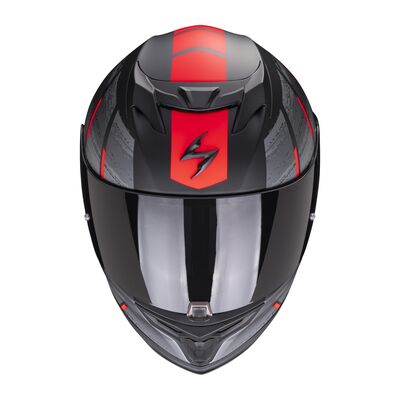 Scorpion Exo 520 Evo Air Maha Kapalı Motosiklet Kaskı Mat Siyah / Kırmızı