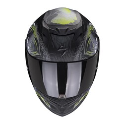 Scorpion Exo 520 Evo Air Melrose Kapalı Motosiklet Kaskı Mat Siyah / Sarı - Thumbnail