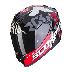 Scorpion Exo 520 Evo Air Rok Bagoros Kapalı Motosiklet Kaskı Siyah / Kırmızı - Thumbnail
