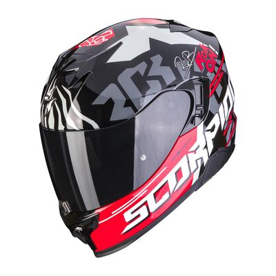 Scorpion Exo 520 Evo Air Rok Bagoros Kapalı Motosiklet Kaskı Siyah / Kırmızı