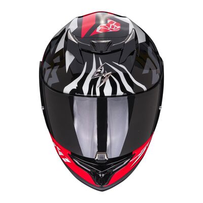 Scorpion Exo 520 Evo Air Rok Bagoros Kapalı Motosiklet Kaskı Siyah / Kırmızı