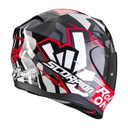 Scorpion - Scorpion Exo 520 Evo Air Rok Bagoros Kapalı Motosiklet Kaskı Siyah / Kırmızı (Thumbnail - )