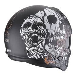 Scorpion EXO COMBAT 2 Genesis Modüler Motosiklet Kaskı Mat Siyah / Beyaz / Altın - 3