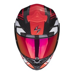 Scorpion - Scorpion EXO R1 Evo Air Carbon Supra Spor Motosiklet Kaskı Siyah / Kırmızı (Thumbnail - )