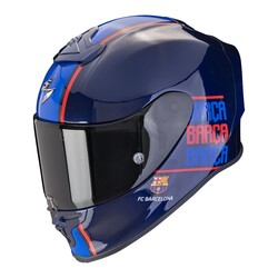 Scorpion - Scorpion EXO R1 Evo Air FC Barselona Lisanslı Spor Motosiklet Kaskı Mavi (Thumbnail - )