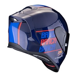 Scorpion EXO R1 Evo Air FC Barselona Lisanslı Spor Motosiklet Kaskı Mavi - Thumbnail
