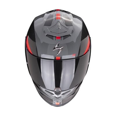 Scorpion EXO R1 Evo Air Final Spor Motosiklet Kaskı Gri / Siyah / Beyaz