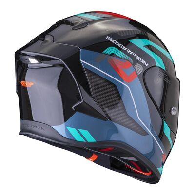 Scorpion EXO R1 Evo Air Vatis Spor Motosiklet Kaskı Siyah / Mavi / Kırmızı