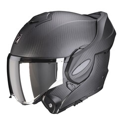 Scorpion - Scorpion Exo-Tech Evo Carbon Çene Açılabilir Motosiklet Kaskı Mat Siyah (Thumbnail - )