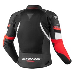 Shima - Shima Mesh Pro 2 Korumalı Motosiklet Montu Siyah / Beyaz / Kırmızı (Thumbnail - )