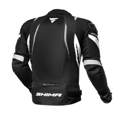 Shima - Shima Mesh Pro Korumalı Motosiklet Montu Siyah / Beyaz (Thumbnail - )