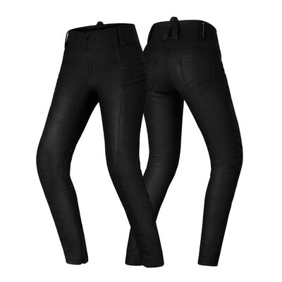 Shima NOX 2 Kadın Korumalı Skiny Fit Motosiklet Pantolonu Mat Siyah