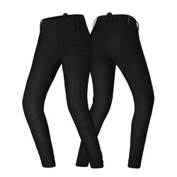 Shima - Shima NOX 2 Kadın Korumalı Skiny Fit Motosiklet Pantolonu Siyah (Thumbnail - )