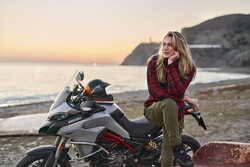 Shima - Shima Renegade 2 Korumalı Kadın Motosiklet Montu (Thumbnail - )