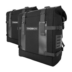 Thoska - Thoska AX 37 V2 Yan Çanta Seti Egzoz Eğimli Taşıyıcı Siyah (Thumbnail - )