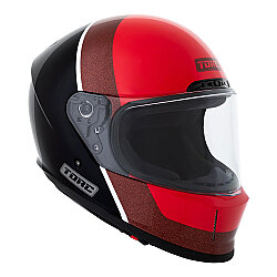 Torc Malibu Horizon Kapalı Motosiklet Kaskı Kırmızı / Siyah - Torc (1)