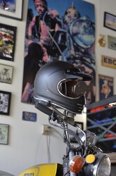 Torc T-3 Retro Kros Kapalı Motosiklet Kaskı Mat Siyah - Thumbnail