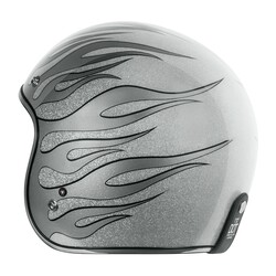 Torc T-50 Blaze Açık Motosiklet Kaskı Gümüş - Thumbnail